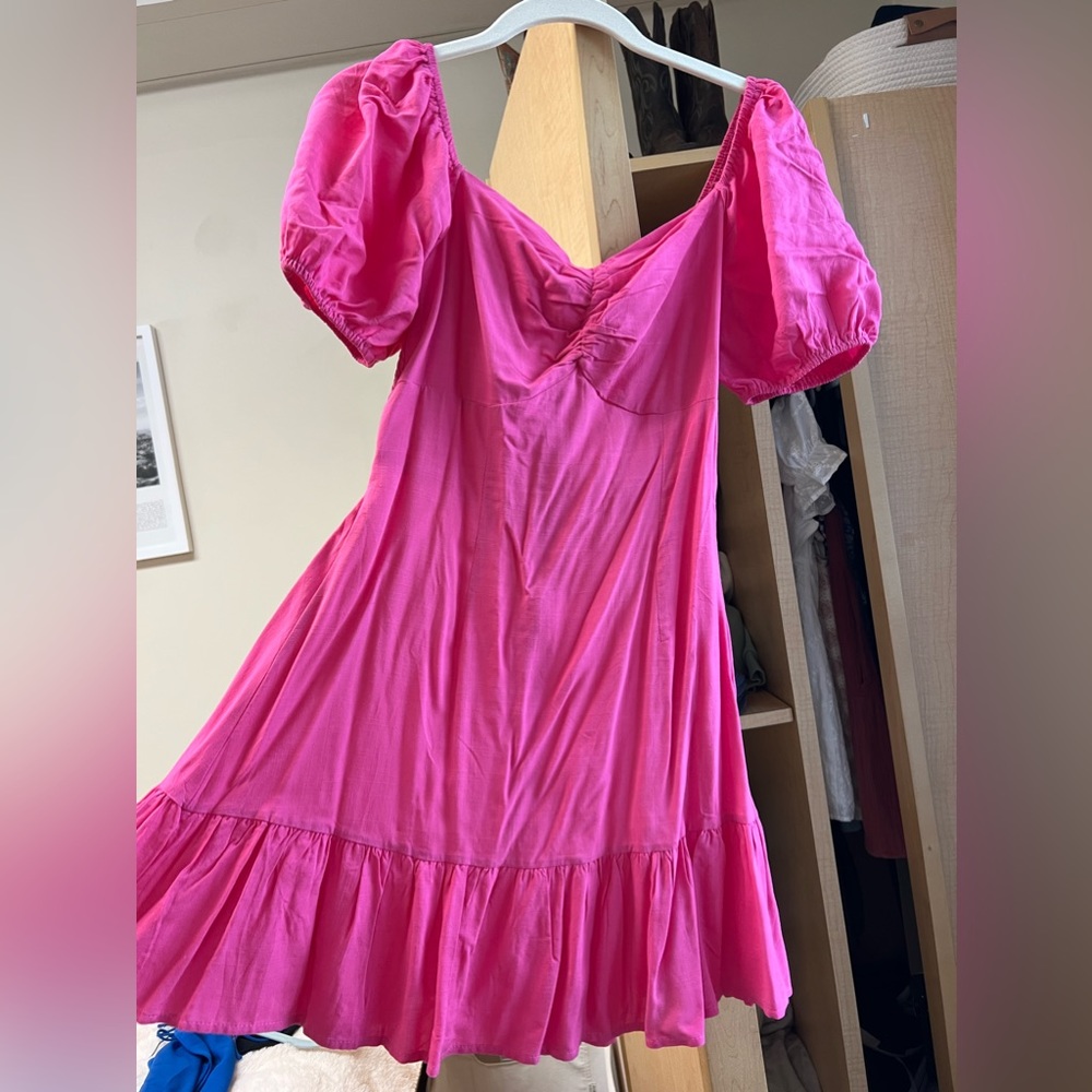 Hot pink dress